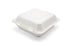 BAGASSE BURGER BOX - 9"X9" ONE COMPARTMENT WHITE