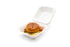 BAGASSE BURGER BOX - 6"X6" ONE COMPARTMENT WHITE
