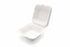 BAGASSE BURGER BOX - 6"X6" ONE COMPARTMENT WHITE