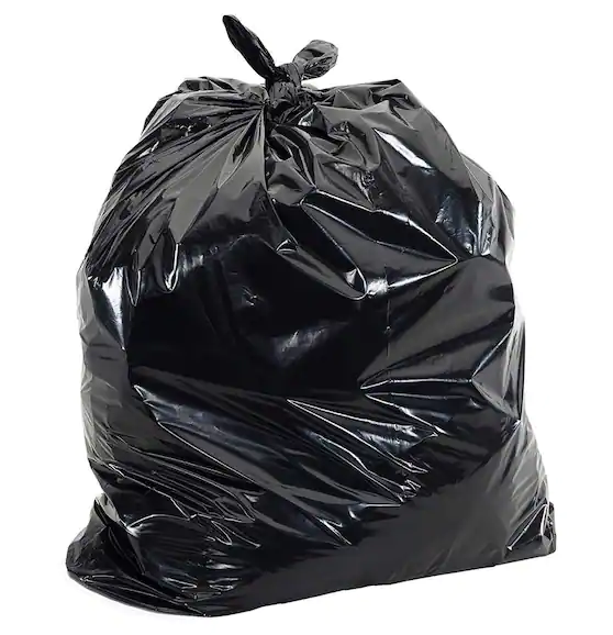 TRASH BAGS - HEAVY 45 GALLON 40X46 1.5 MIL BLACK