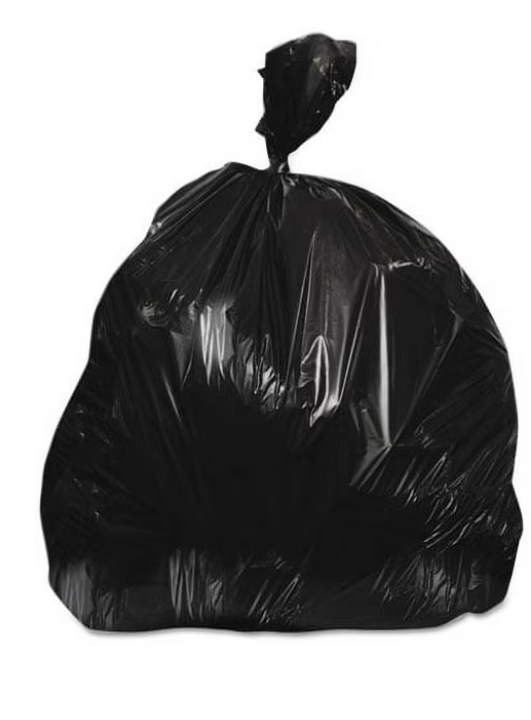 TRASH BAGS - HEAVY 30 GALLON 30X36 1 MIL BLACK