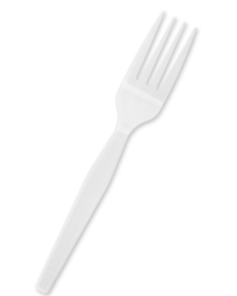 FORK - MEDIUM WEIGHT 6.1" PP WHITE