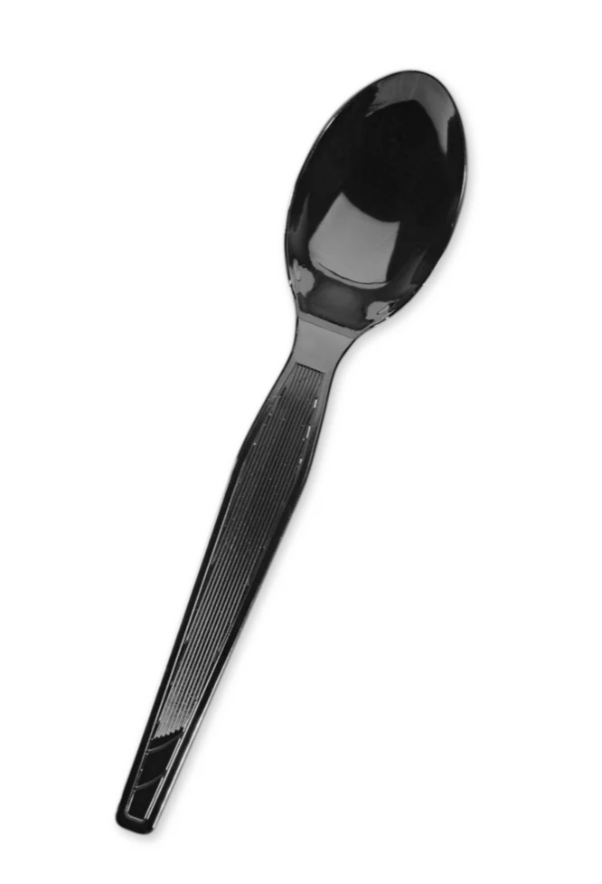 SPOON - MEDIUM WEIGHT 5.7" PP BLACK
