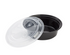 32 OZ BLACK INJECTION MOLD CONATINER (ROUND)