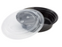 24 OZ BLACK INJECTION MOLD CONATINER (ROUND)