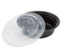 16 OZ BLACK INJECTION MOLD CONATINER (ROUND)