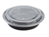 48 OZ BLACK INJECTION MOLD CONATINER (ROUND)