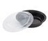48 OZ BLACK INJECTION MOLD CONATINER (ROUND)