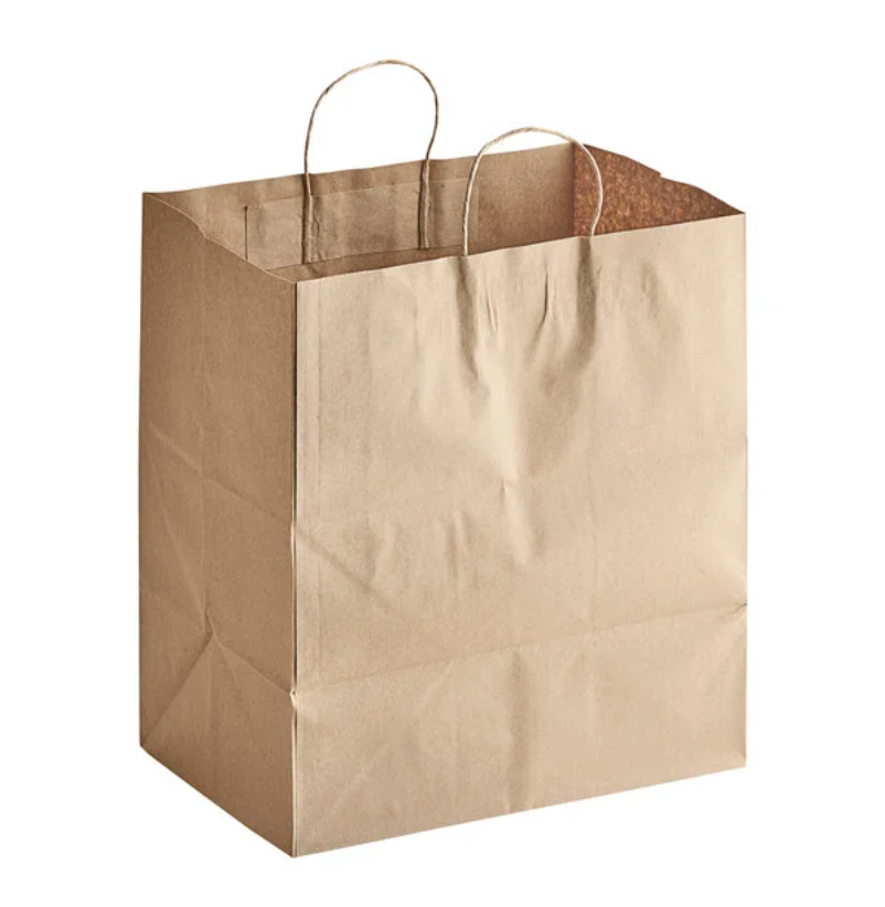 KRAFT BAG WITH HANDLE  CP14