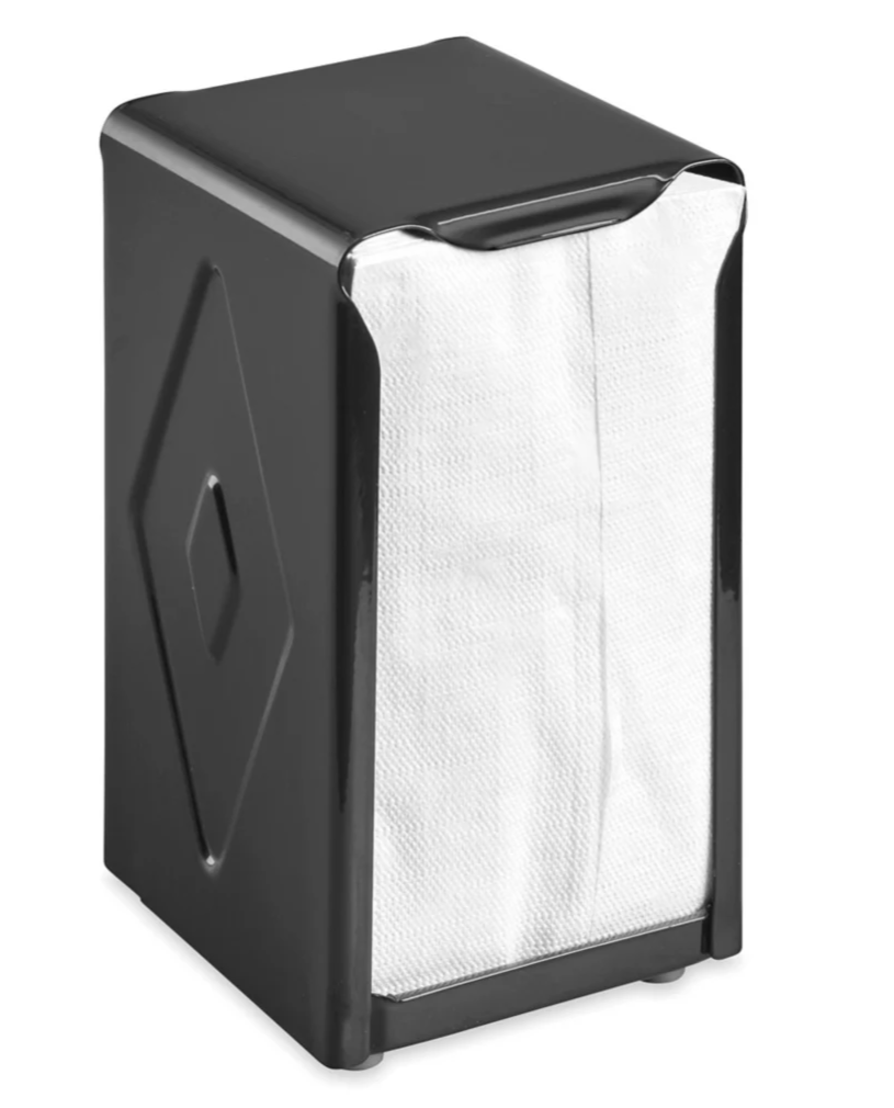 TALL FOLD NAPKIN 13X06 1 PLY WHITE