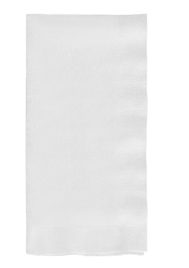 DINNER NAPKIN - 16X15 2 PLY WHITE