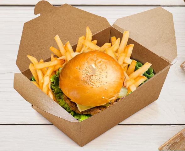 KRAFT PAPER TAKE-OUT BOX 110 OZ