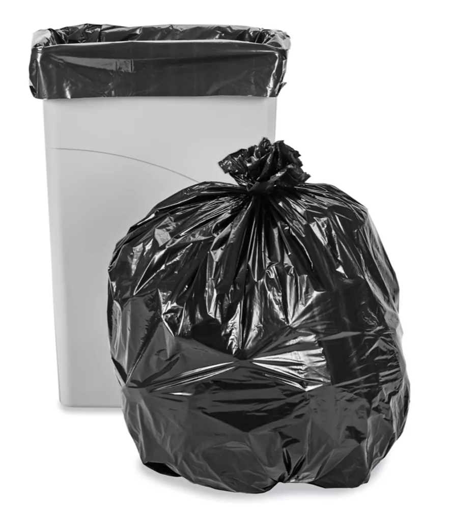 TRASH BAGS - HEAVY 33 GALLON 33X39 1.2 MIL BLACK