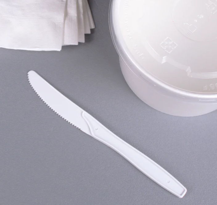 KNIFE - HEAVY WEIGHT 7.4" PP WHITE
