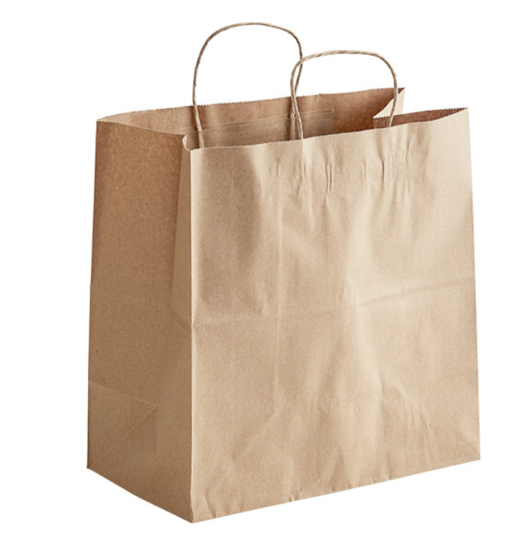 KRAFT BAG WITH HANDLE  CP06