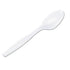 SPOON - HEAVY WEIGHT 6.3" PP WHITE