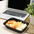 16 OZ BLACK INJECTION MOLD CONATINER (RECTANGLE)